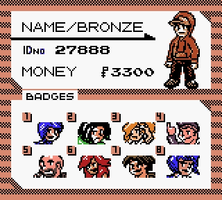 All characters in Pokemon Bronze ROM