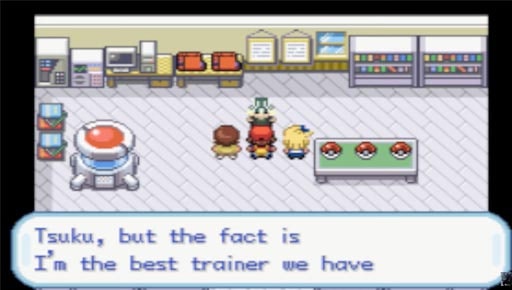 Choose starter Pokemon on the Lab